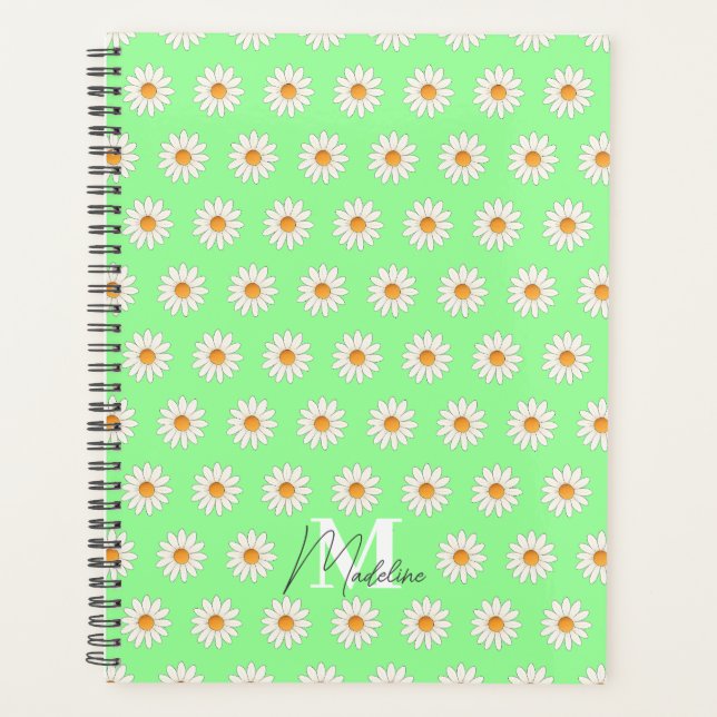 Agenda Planner Daisy Floral - Cuto y elegante (Anverso)