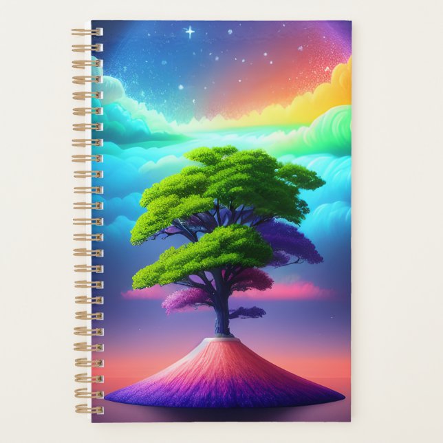 Agenda Planner de árbol de arco iris (Anverso)