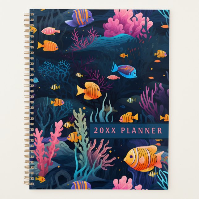 Agenda Planner de arrecifes de coral subacuáticos (Anverso)