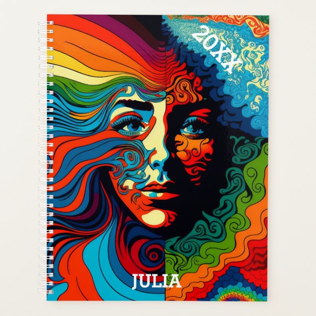 Agenda Planner de arte psicodélico (Anverso)