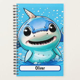 Agenda Planner De Bebé Tiburón Con Nombre De Personalizab