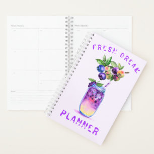 Agenda Planner de bebida fresca de arándano azul - Person