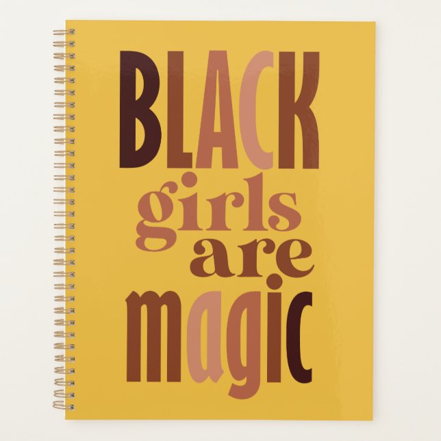 Agenda Planner de Black Chica Magic 2023 (Anverso)