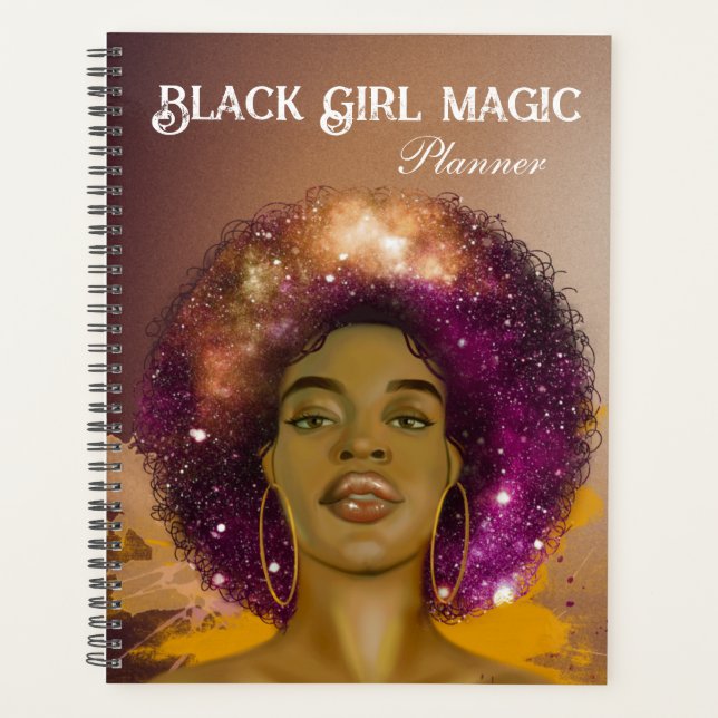 Agenda Planner de Black Chica Magic 2023 (Anverso)