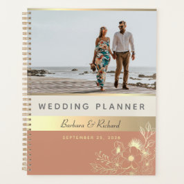 Agenda Planner de casamiento con foto de Terracotta