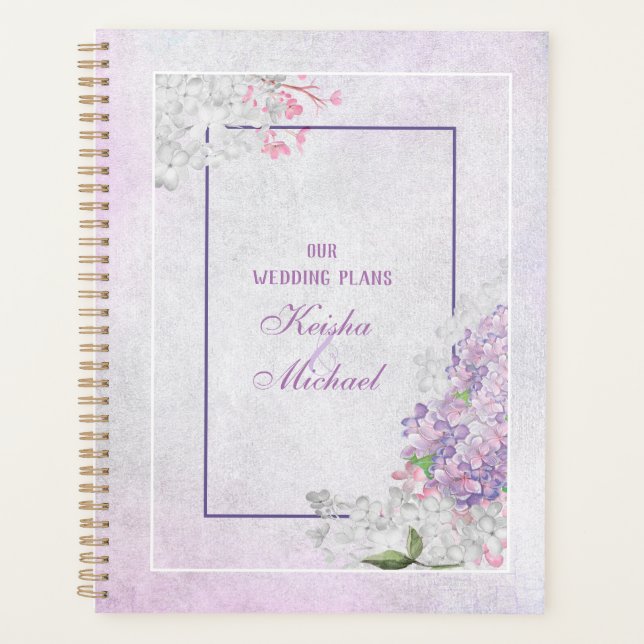 Agenda Planner de casamiento con sueño Lavender (Anverso)