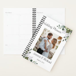 Agenda Planner de casamiento de Eucalyptus acuarela FOTO
