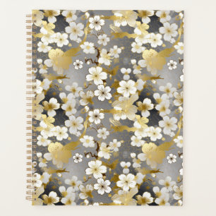 Agenda Planner de Chiyogami blanco