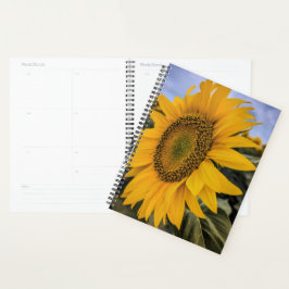 Agenda Planner de cierre de girasol