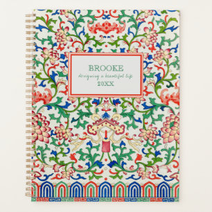 Agenda Planner de colección de Chinoiserie clásica