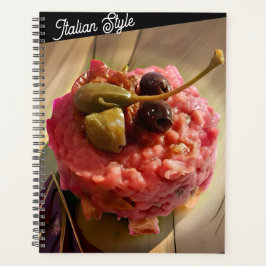 Agenda Planner de comida al estilo italiano - Receta gour