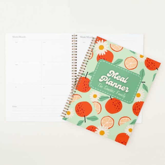 Agenda Planner de comidas para Naranjas frescos (Demostración)