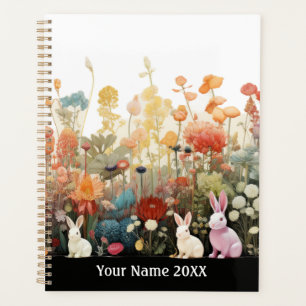 Agenda Planner de cuatricromía y flores silvestres