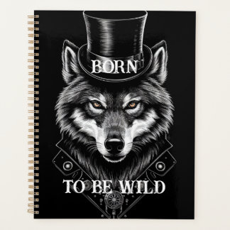 Agenda Planner de cubierta de lobo