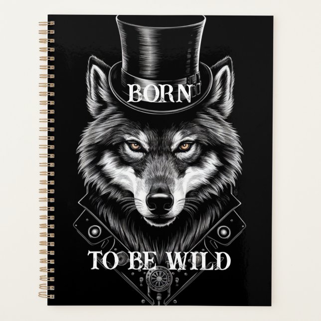 Agenda Planner de cubierta de lobo (Anverso)