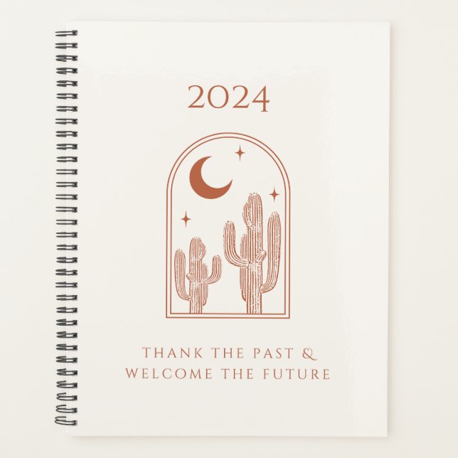 Agenda Planner de Desert Boho 2024 (Anverso)