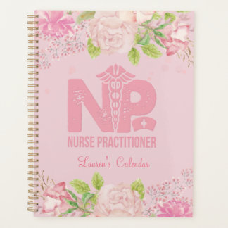 Agenda Planner de diario floral personalizado de enfermer