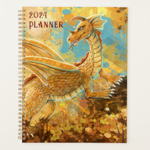 Agenda Planner de dragón dorado