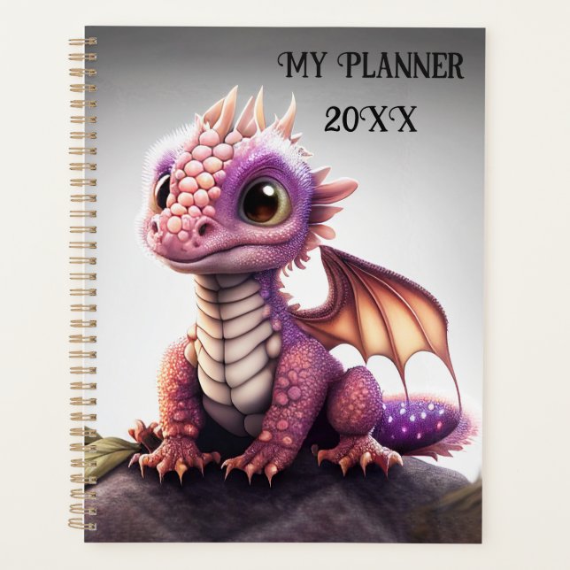 Agenda Planner de dragón para bebé (Anverso)