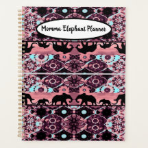 Planner de elefante de mami borgoñona