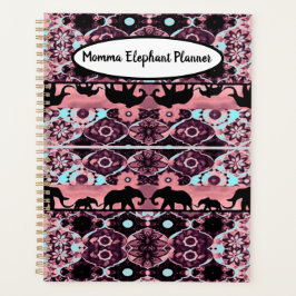 Agenda Planner de elefante de mami borgoñona