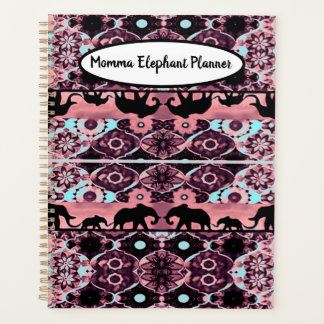 Agenda Planner de elefante de mami borgoñona