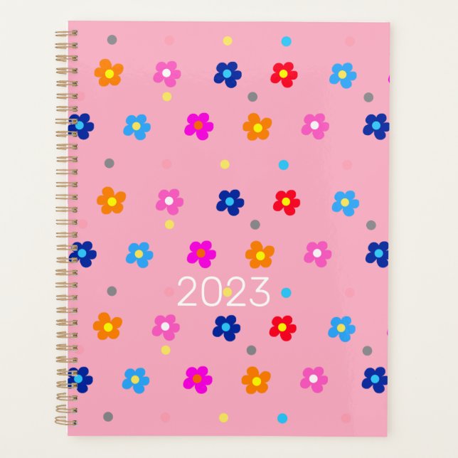 Agenda Planner de energía para flores de 2023 (Anverso)