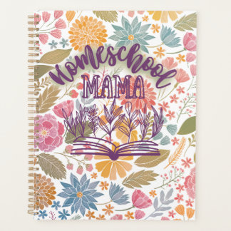 Agenda Planner de escuela primaria, diseño floral