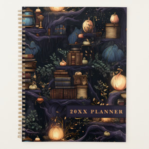 Agenda Planner de estantería de la biblioteca de brujas d