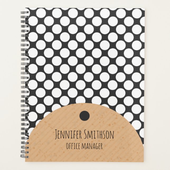 Agenda Planner de estilo geométrico moderno (Anverso)