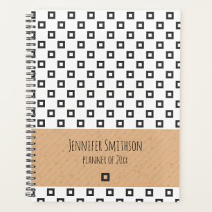 Agenda Planner de estilo geométrico moderno