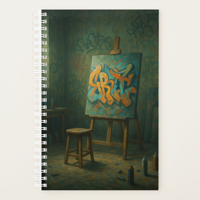 Agenda Planner de estudio de grafiti 2026 (Anverso)