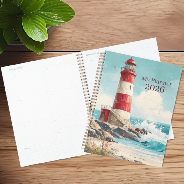 Agenda Planner de faro de playa náutica (Subido por el creador)