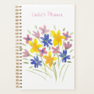 Agenda Planner de flor dulce color agua de bonito