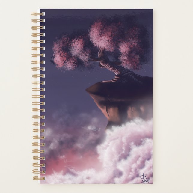 Agenda Planner de flores de cerezo (Anverso)