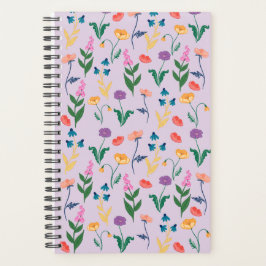 Agenda Planner de flores silvestres en Lavender