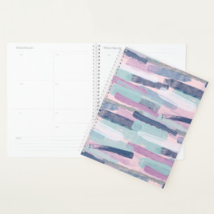 Agenda Planner de franjas de Pastel silenciado