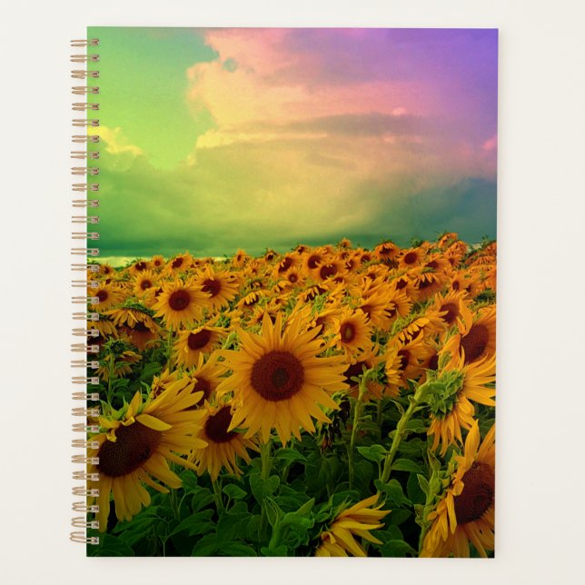 Agenda Planner de girasol (Anverso)