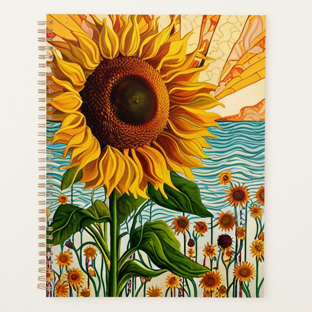Agenda Planner de girasol (Anverso)