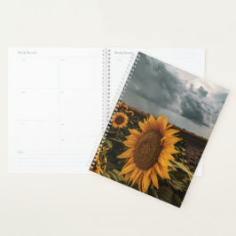Agenda Planner de girasol oscuro