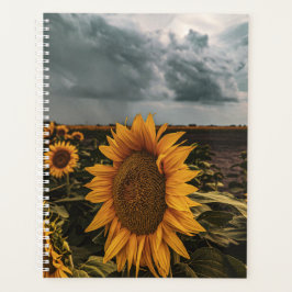 Agenda Planner de girasol oscuro