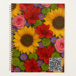 Agenda Planner de girasol y Rosa