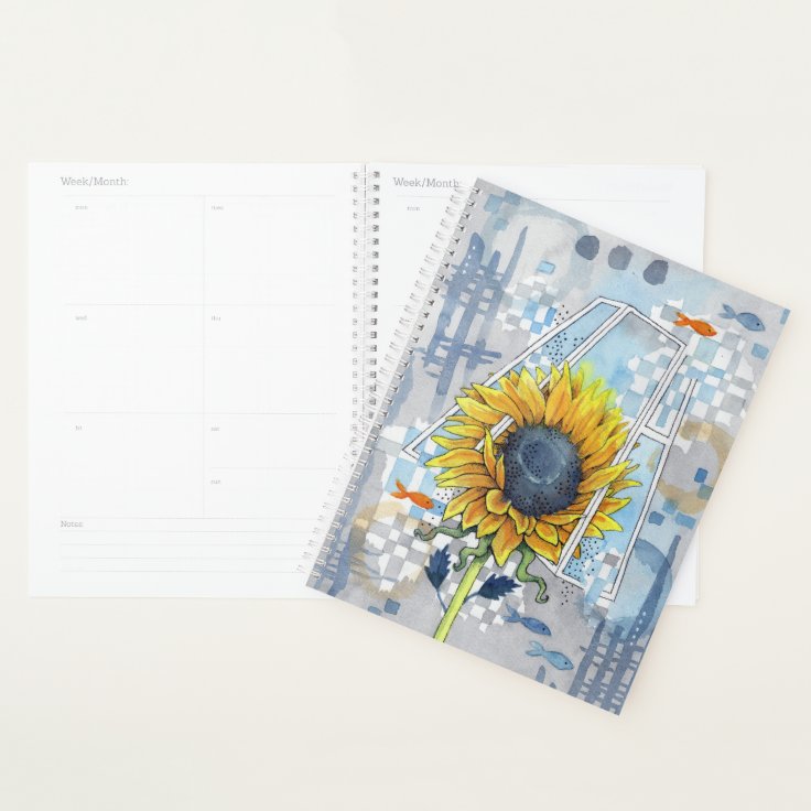 Agenda Planner de girasol y sueños 