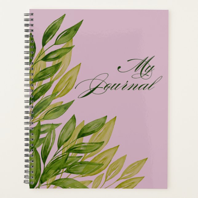 Agenda Planner de hojas de kaye y verano (Anverso)