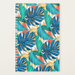 Agenda Planner de hojas tropicales
