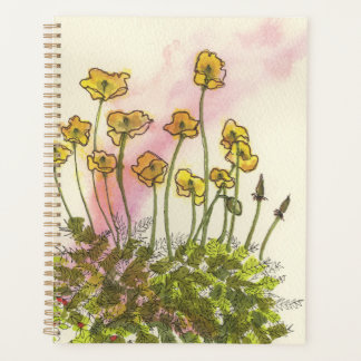 Agenda Planner de jardinero con amapolas amarillas