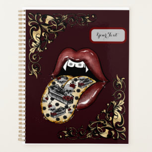 Agenda Planner de la leva de la lámpara de vidrio de góti