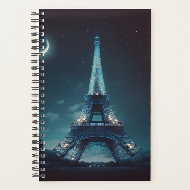 Agenda Planner de la Torre Eiffel - Noche de ensueño en P (Anverso)