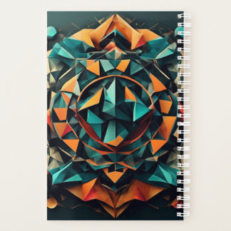 Agenda Planner de Mandala geométrico 3D