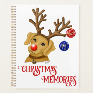 Agenda Planner de Navidades recuperadores de Labrador roj